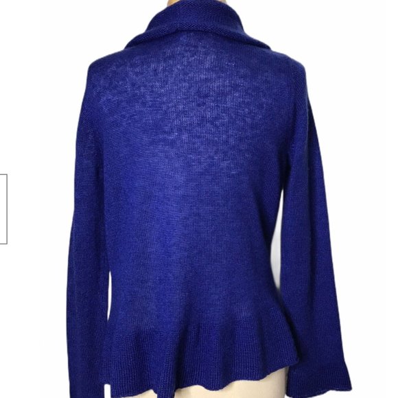 Chico's Womens Blue Long Sleeve Cardigan (16 / XL) - Picture 3 of 5